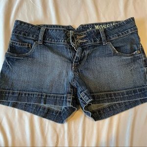 mossimo supply blue jean shorts